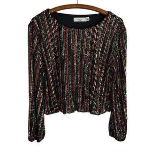 Ali & Jay She’s a Bad Mama Sequin Blouse | Size L